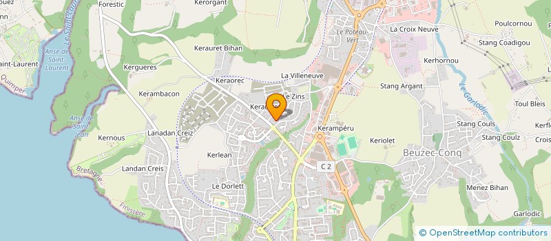 localisation de l'entreprise MONSIEUR DYLAN PENNARUN  CONCARNEAU