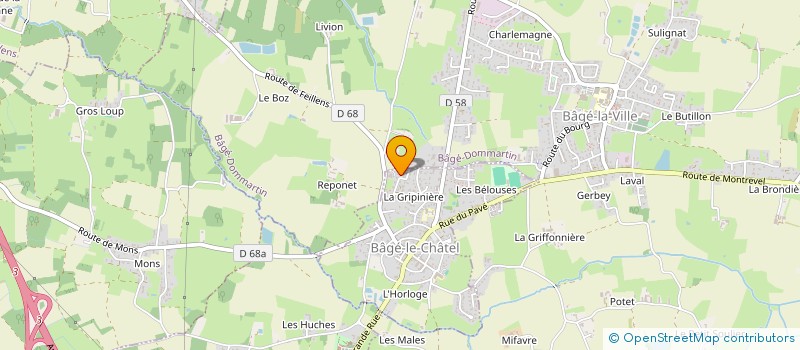 localisation de l'entreprise MONSIEUR DYLAN PERNET  BAGE-LE-CHATEL