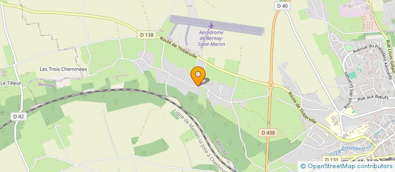 localisation de l'entreprise MONSIEUR DYLAN PEULVEY  BERNAY