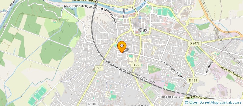 localisation de l'entreprise MONSIEUR DYLAN PINTO  DAX