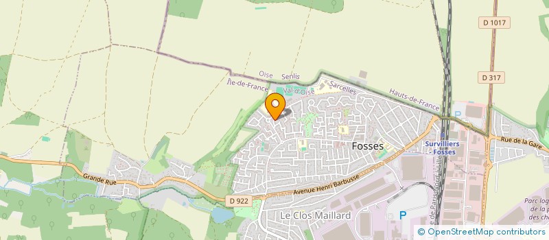 localisation de l'entreprise MONSIEUR DYLAN PINTO  FOSSES