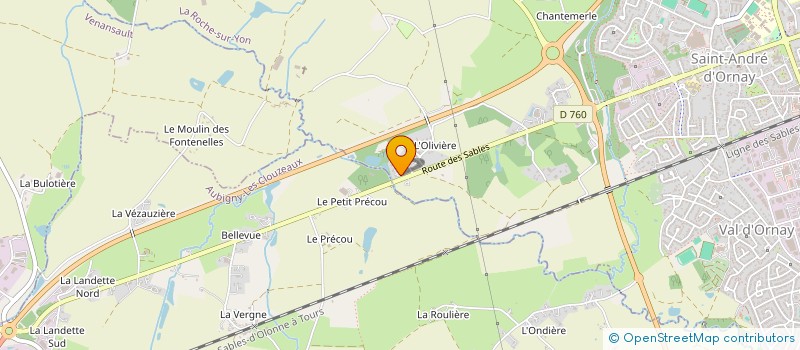localisation de l'entreprise MONSIEUR DYLAN PONCELET  LA ROCHE-SUR-YON