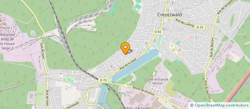 localisation de l'entreprise MONSIEUR DYLAN POTIER  CREUTZWALD