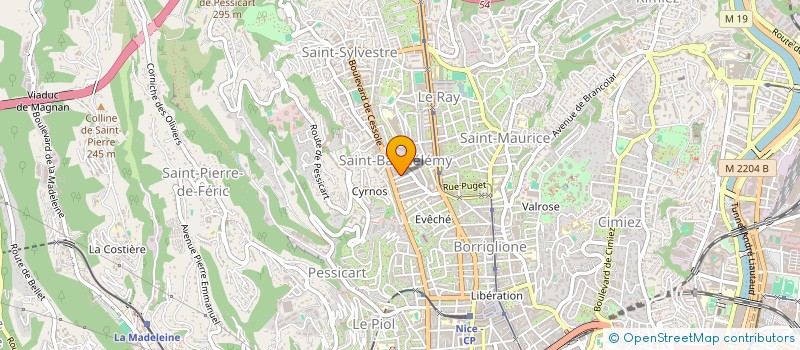 localisation de l'entreprise MONSIEUR DYLAN POYASTRO  NICE