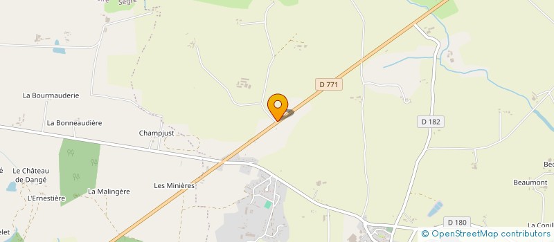 localisation de l'entreprise MONSIEUR DYLAN PROD'HOMME  OMBREE D'ANJOU