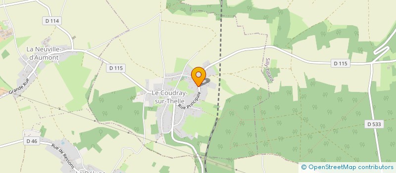 localisation de l'entreprise MONSIEUR DYLAN QUERLEU  LE COUDRAY SUR THELLE