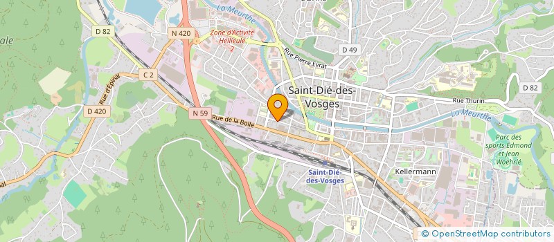 localisation de l'entreprise MONSIEUR DYLAN QUINZIN  SAINT-DIE-DES-VOSGES