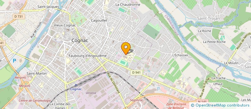 localisation de l'entreprise MONSIEUR DYLAN RABAUD à COGNAC