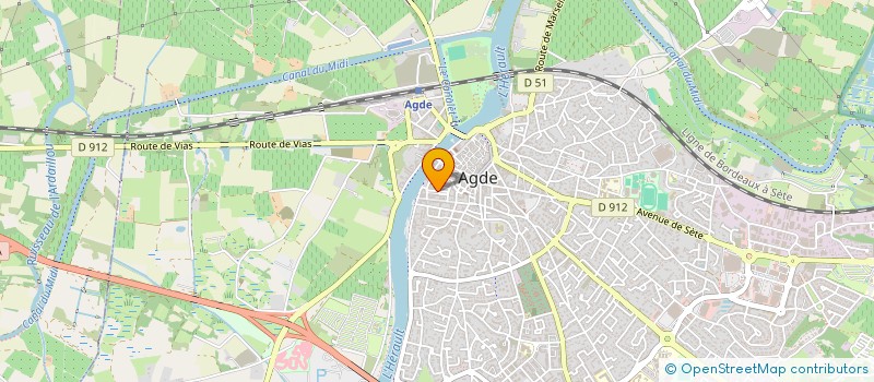 localisation de l'entreprise MONSIEUR DYLAN RABAUD  AGDE