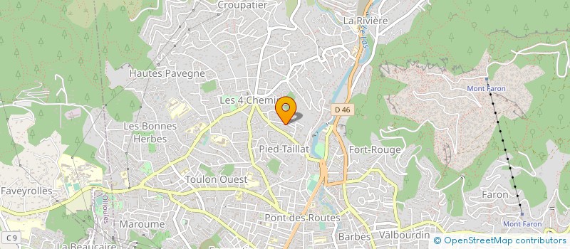 localisation de l'entreprise MONSIEUR DYLAN RAMONET  TOULON