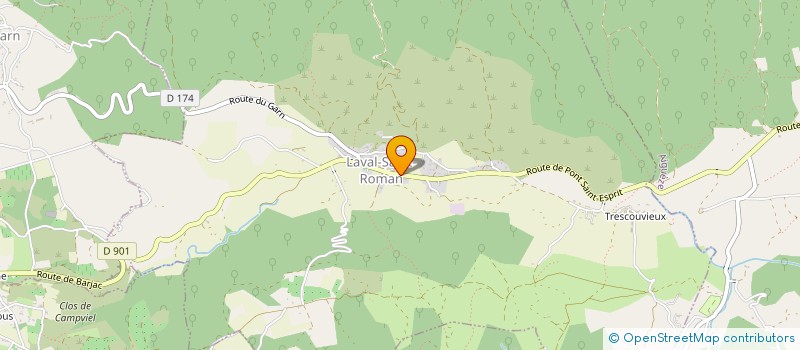 localisation de l'entreprise MONSIEUR DYLAN RAMOS  LAVAL-SAINT-ROMAN