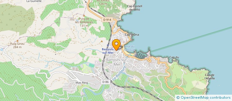 localisation de l'entreprise MONSIEUR DYLAN RANC  BANYULS-SUR-MER