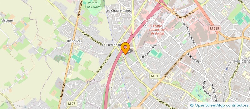 localisation de l'entreprise MONSIEUR DYLAN REGUENA  RONCQ