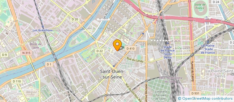 localisation de l'entreprise MONSIEUR DYLAN RIVOELLANT à SAINT-OUEN-SUR-SEINE