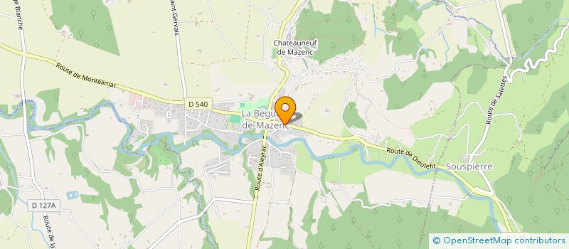 localisation de l'entreprise MONSIEUR DYLAN ROBIN-CHAMBON  LA BEGUDE-DE-MAZENC