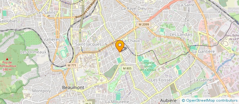 localisation de l'entreprise MONSIEUR DYLAN ROCHA  CLERMONT-FERRAND