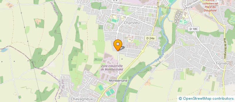 localisation de l'entreprise MONSIEUR DYLAN RODRIGUES  CHARVIEU-CHAVAGNEUX