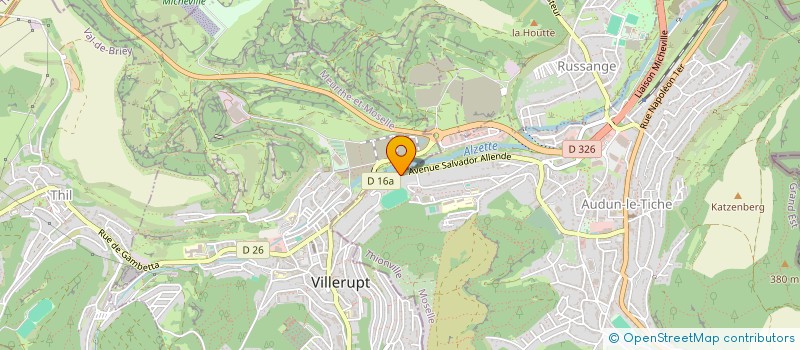 localisation de l'entreprise MONSIEUR DYLAN RODRIGUES DA SILVA  AUDUN-LE-TICHE