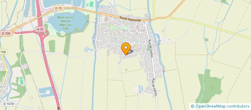 localisation de l'entreprise MONSIEUR DYLAN ROSSIGNOL  ARC-SUR-TILLE