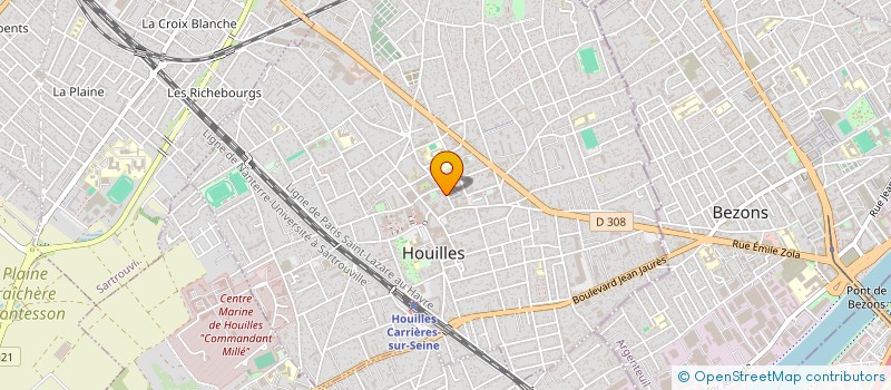 localisation de l'entreprise MONSIEUR DYLAN ROUSSEL  HOUILLES