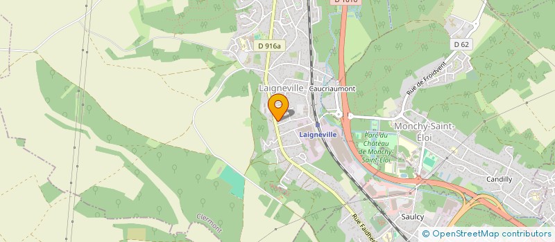 localisation de l'entreprise MONSIEUR DYLAN ROUTIER  LAIGNEVILLE