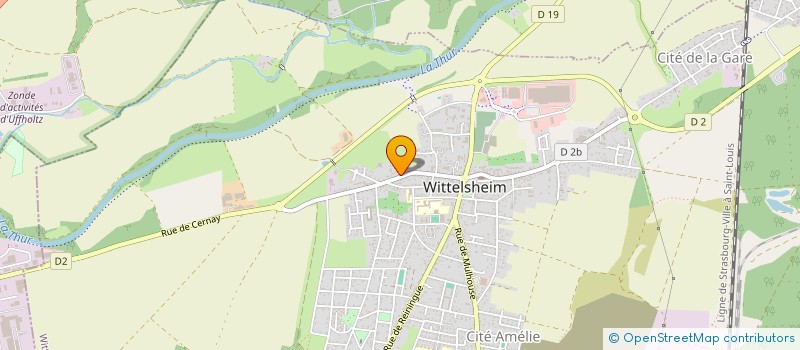 localisation de l'entreprise MONSIEUR DYLAN SACCOCCIO à WITTELSHEIM