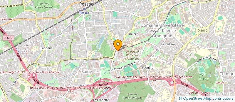 localisation de l'entreprise MONSIEUR DYLAN SADIKOU  PESSAC