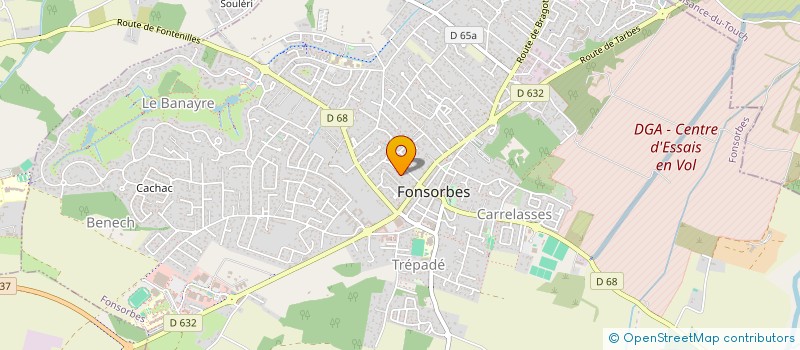 localisation de l'entreprise MONSIEUR DYLAN SANSON  FONSORBES