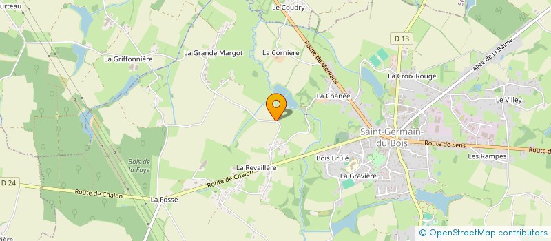 localisation de l'entreprise MONSIEUR DYLAN SANVERT  SAINT-GERMAIN-DU-BOIS