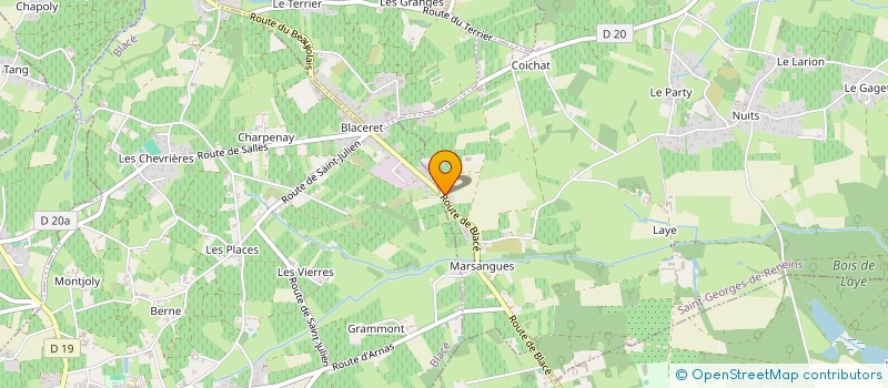 localisation de l'entreprise MONSIEUR DYLAN SCHWEITZER  SAINT-GEORGES-DE-RENEINS