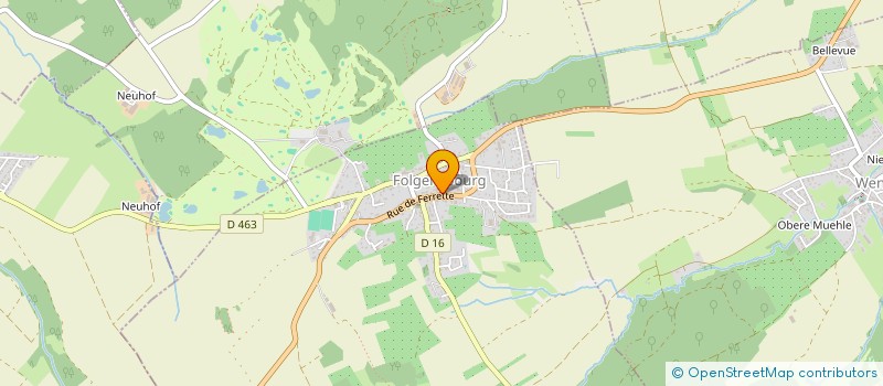 localisation de l'entreprise MONSIEUR DYLAN SIMON  FOLGENSBOURG