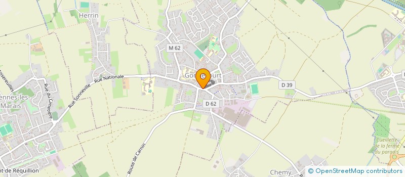 localisation de l'entreprise MONSIEUR DYLAN SOUFFLET  GONDECOURT