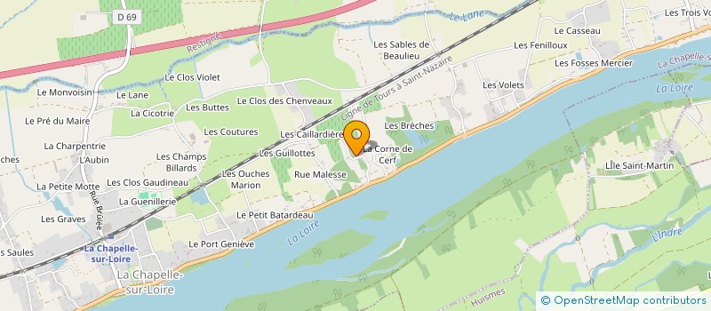 localisation de l'entreprise MONSIEUR DYLAN SOULLIER  LA CHAPELLE SUR LOIRE