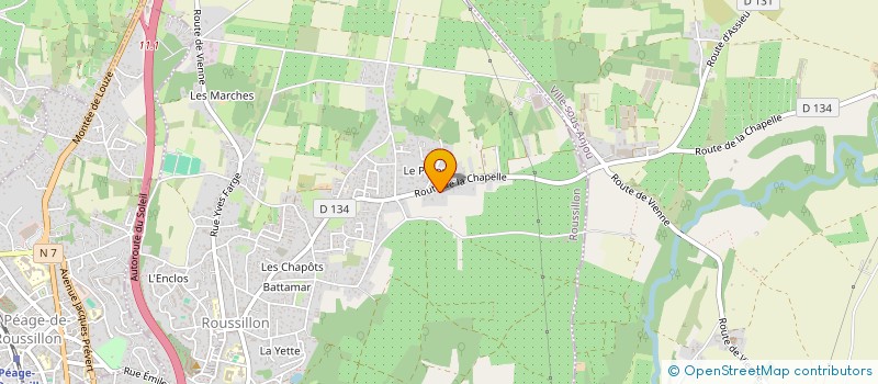 localisation de l'entreprise MONSIEUR DYLAN SPADE  ROUSSILLON