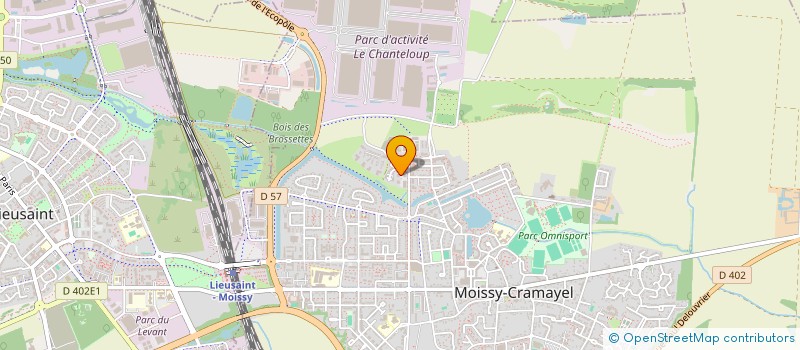 localisation de l'entreprise MONSIEUR DYLAN SYLVESTRE  MOISSY-CRAMAYEL