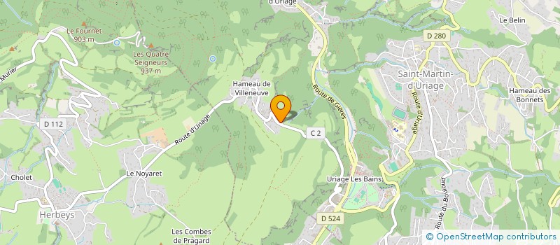 localisation de l'entreprise MONSIEUR DYLAN TAMBORRINO  SAINT-MARTIN-D'URIAGE