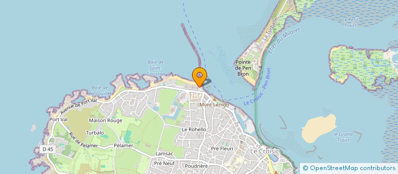 localisation de l'entreprise MONSIEUR DYLAN TAUNAY  LE CROISIC