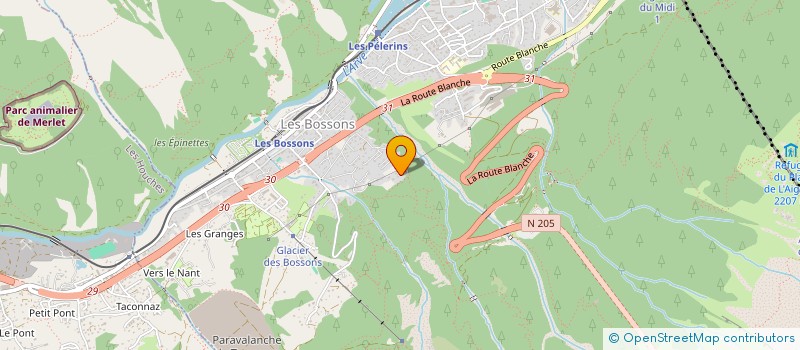 localisation de l'entreprise MONSIEUR DYLAN TAYLOR  CHAMONIX-MONT-BLANC