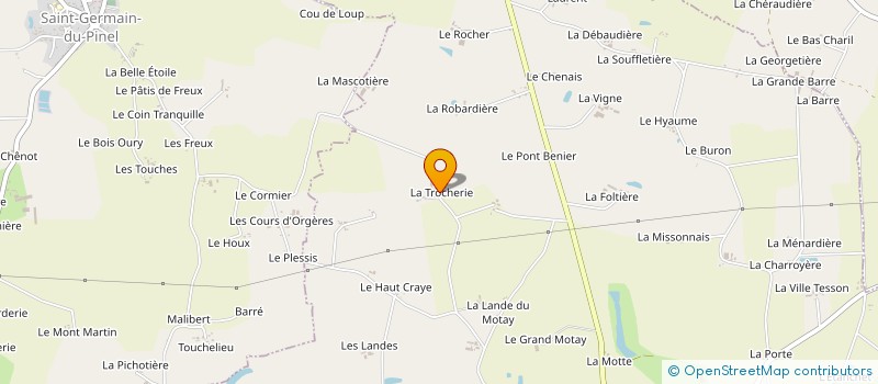 localisation de l'entreprise MONSIEUR DYLAN TELLIER  ETRELLES