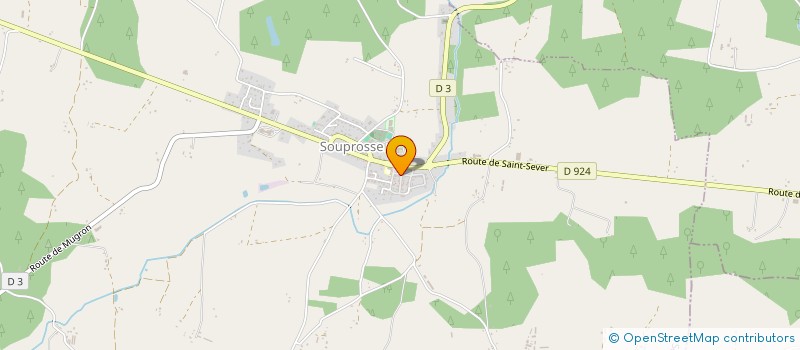 localisation de l'entreprise MONSIEUR DYLAN URRACA  SOUPROSSE