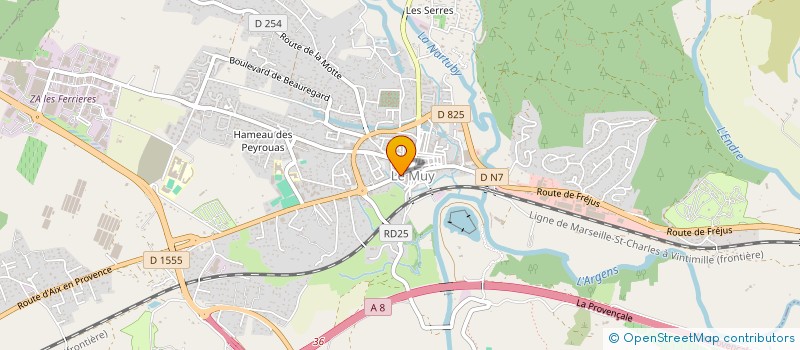 localisation de l'entreprise MONSIEUR DYLAN VALENTE  LE MUY