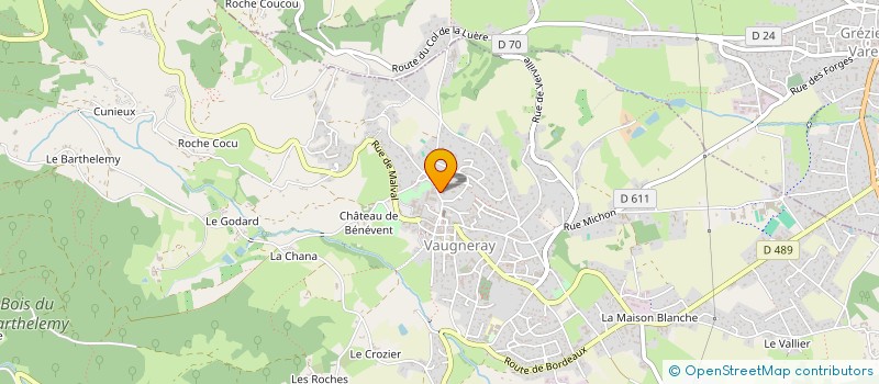 localisation de l'entreprise MONSIEUR DYLAN VALENTIN  VAUGNERAY