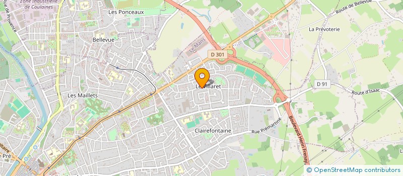 localisation de l'entreprise MONSIEUR DYLAN VALLET  LE MANS