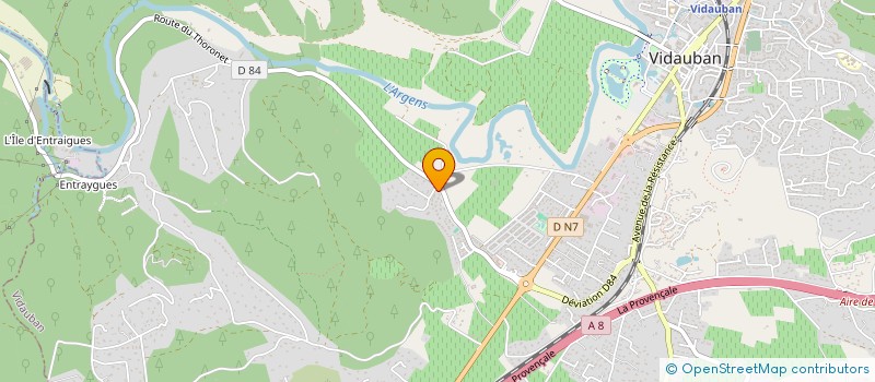 localisation de l'entreprise MONSIEUR DYLAN VALLIER  VIDAUBAN