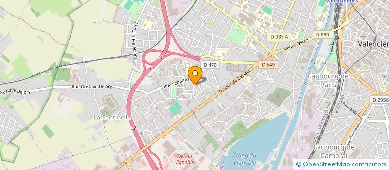 localisation de l'entreprise MONSIEUR DYLAN VANCANEGHEM à VALENCIENNES