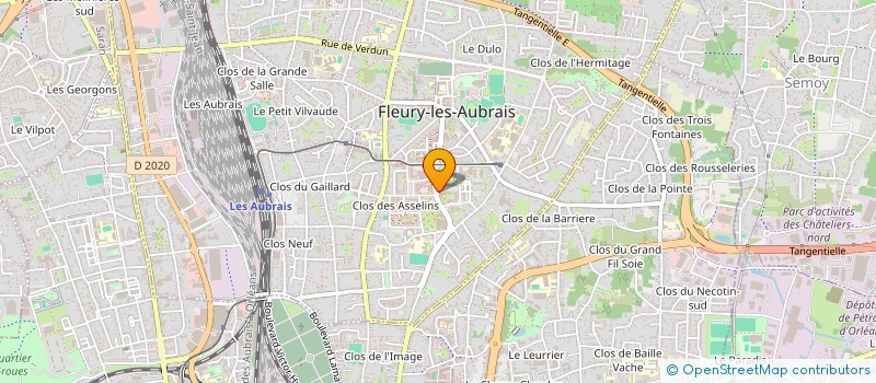 localisation de l'entreprise MONSIEUR DYLAN VANNIER  FLEURY-LES-AUBRAIS