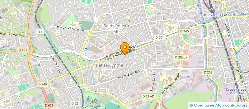 localisation de l'entreprise MONSIEUR DYLAN VERSCHAEVE à DUNKERQUE