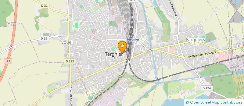 localisation de l'entreprise MONSIEUR DYLANE BANA MBARGA  TERGNIER