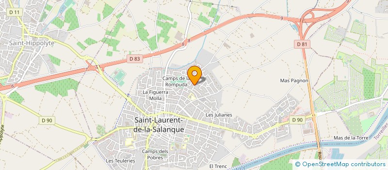 localisation de l'entreprise MONSIEUR DYLANN LARRAT  SAINT-LAURENT-DE-LA-SALANQUE