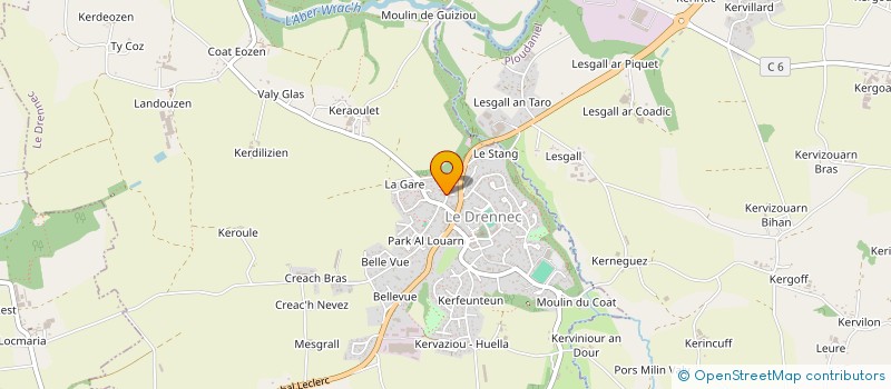 localisation de l'entreprise MONSIEUR DYLANN LE CLECH  LE DRENNEC